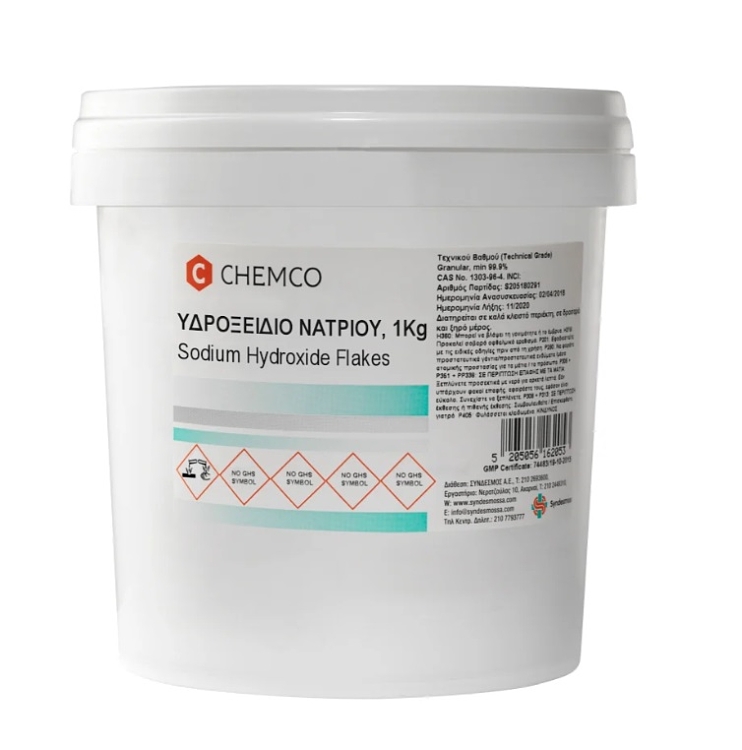 Chemco Sodium Hydroxide (Καυστική Σόδα) Technical grade  1kg