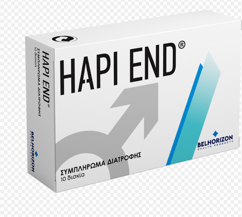 HAPI END Ανδρικό Συμπλήρωμα Διατροφής για Φυσική Διέγερση & Ενέργεια 10caps