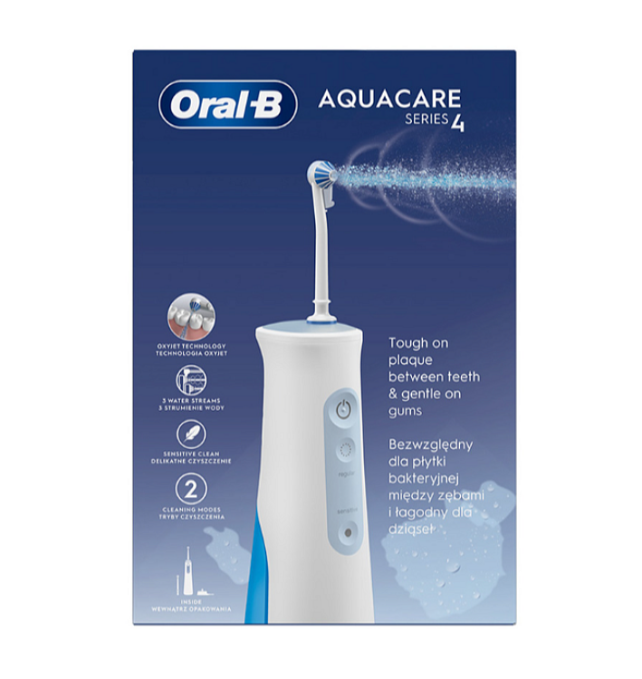 Oral-B Aquacare Series 4 Water Flosser OxyJet Technology Σύστημα Καταιονισμού, 1τεμ