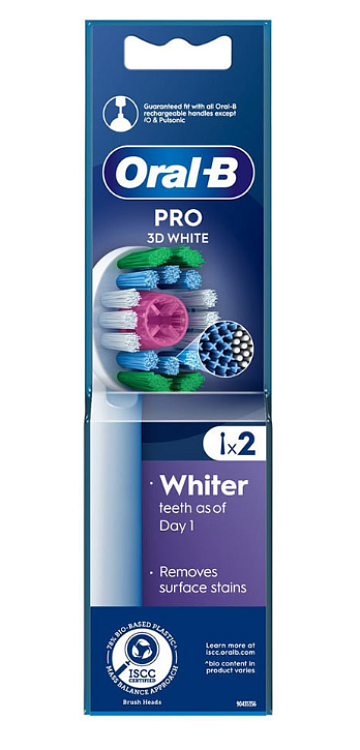 Oral-B 3D White Clean Maximiser Ανταλλακτικές Κεφαλές 2τμχ