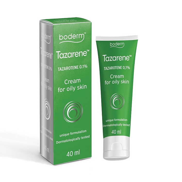 Boderm Tazarene Κρέμα 0.1% για Λιπαρό Δέρμα 40ml