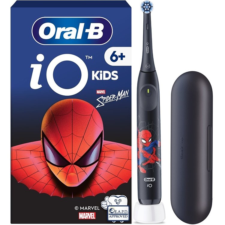 Oral-B iO Kids 6+, Marvel Spiderman Ηλεκτρική Οδοντόβουρτσα με Θήκη Ταξιδίου