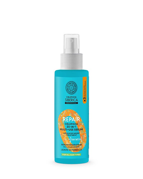 Natura Siberica Oblepikha Ο Professional 20-in-1 Multi-Use Serum Αναδόμησης με 3x Ιπποφαές & Κερατίνη 200ml