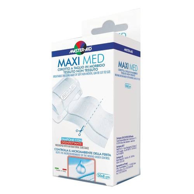 Master-Aid Maxi med Δερμοαναπλαστική αυτοκόλλητη συνεχής γάζα 50x8cm