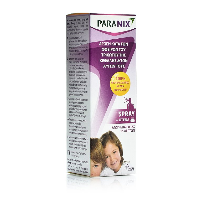 Paranix Αντιφθειρικό Spray 100ml & Κτένα
