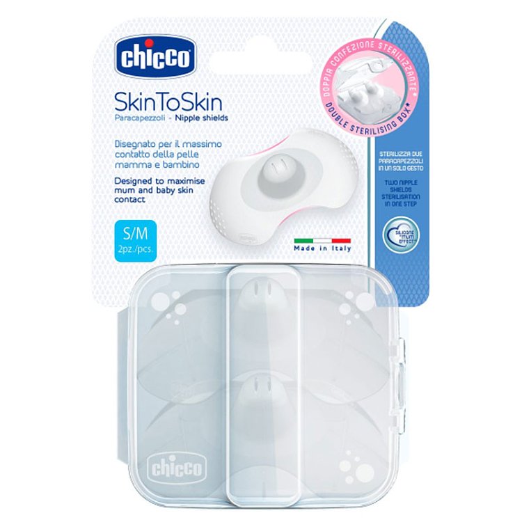 Chicco Skin To Skin Δίσκοι Στήθους Σιλικόνης S/M 2τμχ
