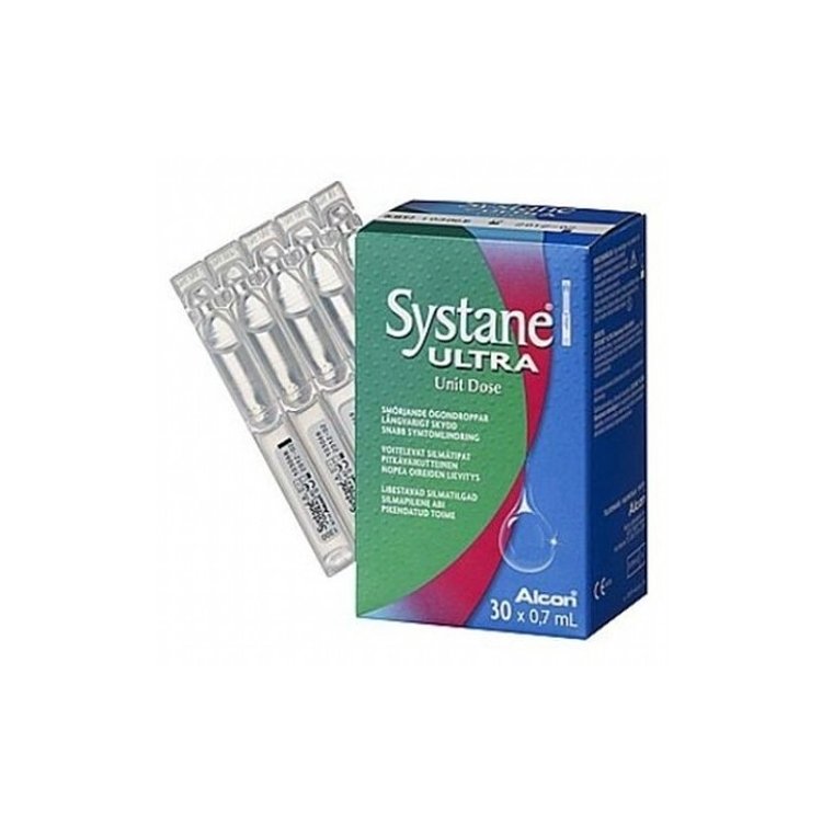 Alcon Systane Ultra Λιπαντικές Οφθαλμικές Σταγόνες, 30 x 0.7 ml