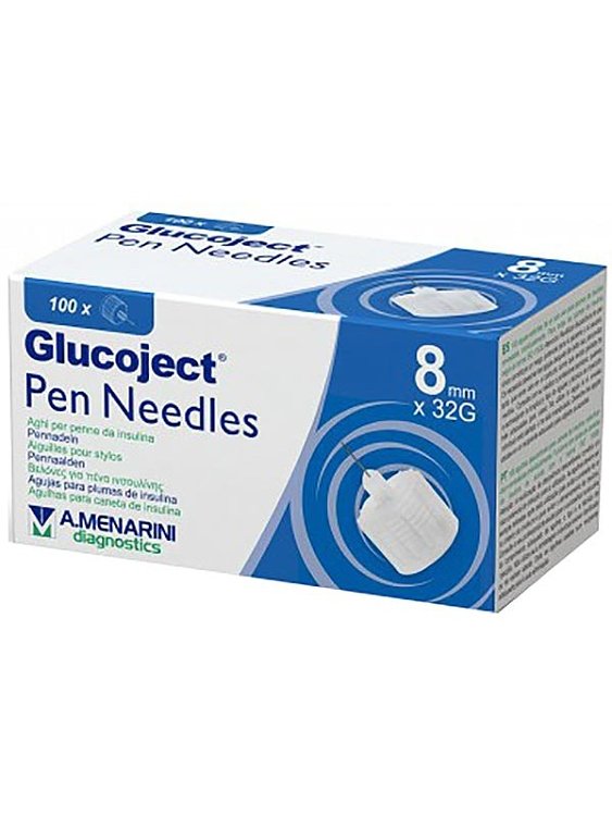A. Menarini Glucoject Pen Needles 32G x 8mm 100τμχ