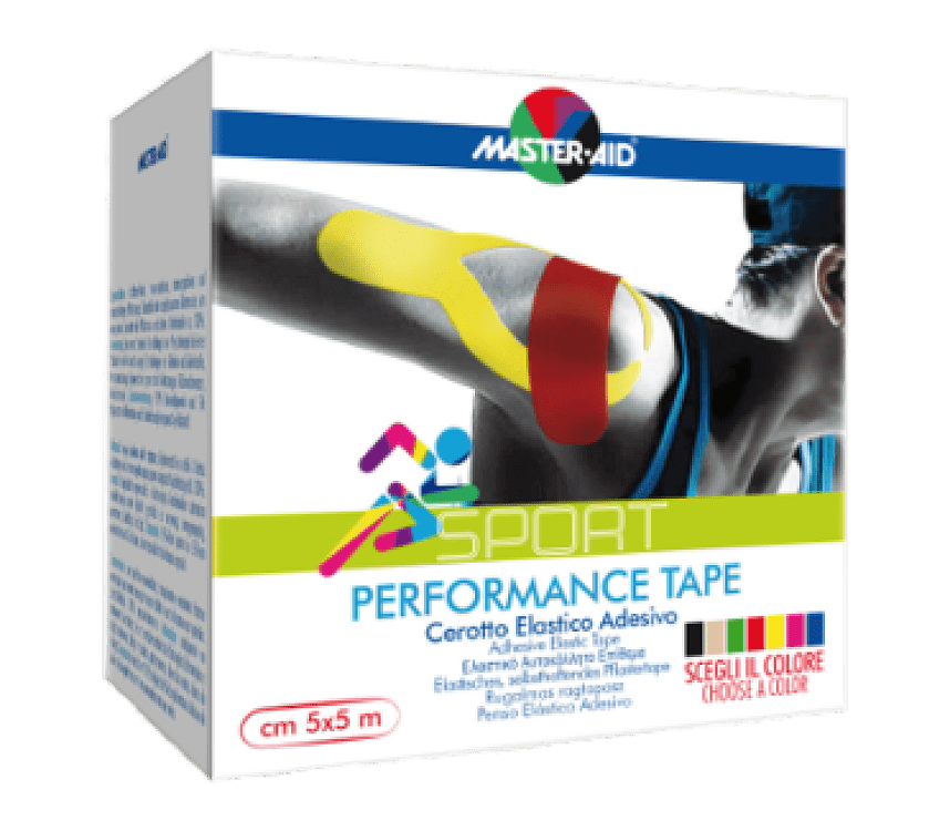 Master-Aid Sport Performance Tape Ελαστικό Αυτοκόλλητο Επίθεμα Πράσινο 5cm x 5m