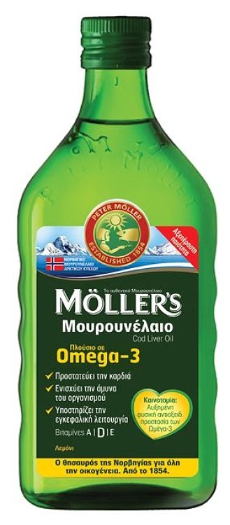 Mollers Μουρουνέλαιο με Γεύση Λεμόνι 250ml