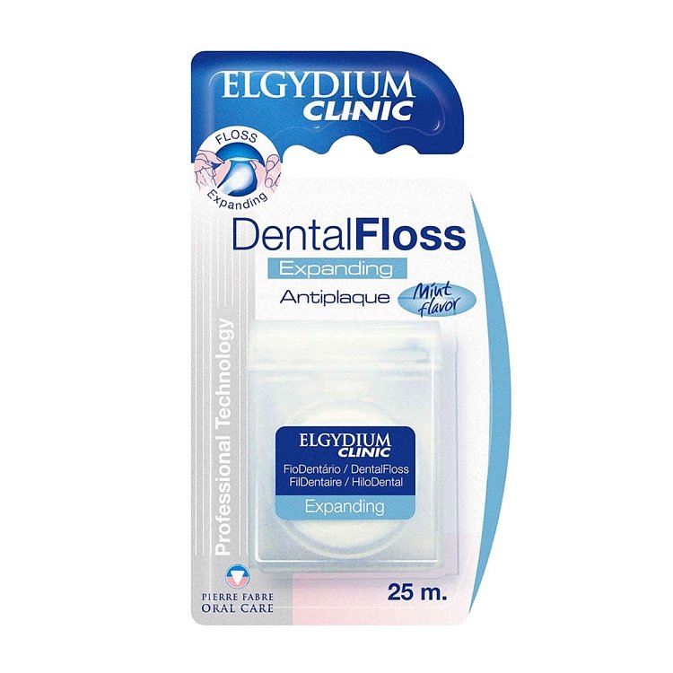 Elgydium Clinic Dental Floss Expanding με Γεύση Μέντας 25m