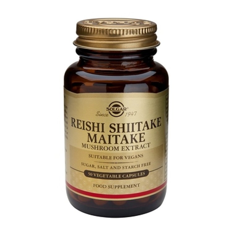 Solgar Reishi Shiitake Maitake Mushroom Extract 50veg.caps