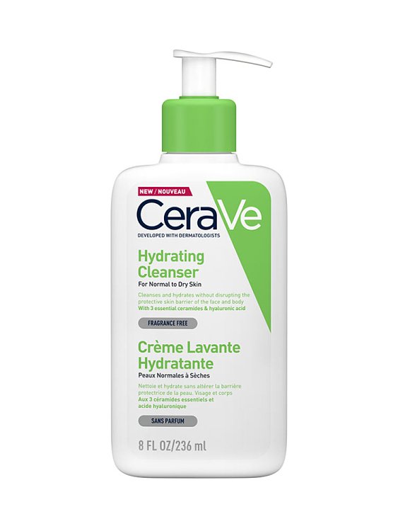 CeraVe Hydrating Cleanser Κρέμα Καθαρισμού για Κανονική έως Ξηρή Επιδερμίδα 236ml