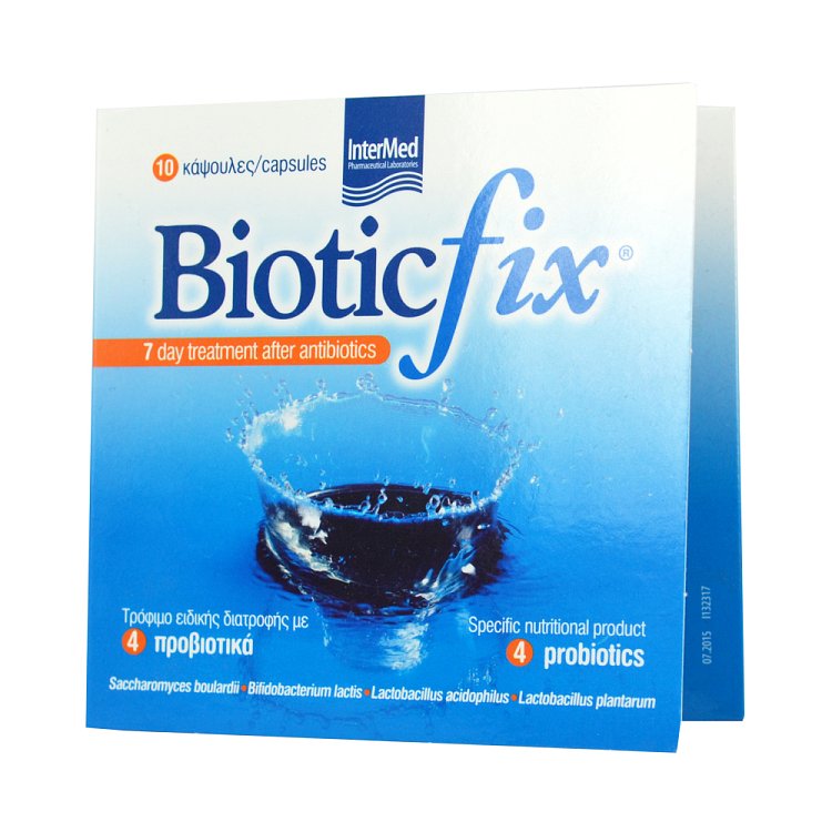 Intermed Biotic Fix Συμπλήρωμα Διατροφής με 4 Προβιοτικά 10caps
