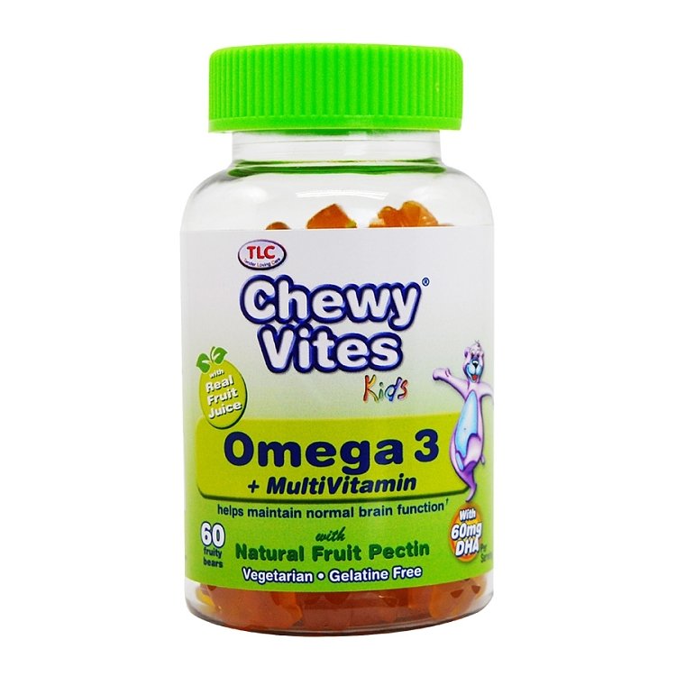 Vican Chewy Vites Ωμέγα 3 & Πολυβιταμίνες Βιταμίνες σε Ζελεδάκια 60τμχ