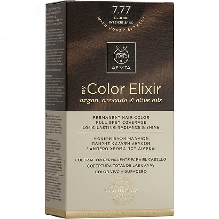 Apivita My Color Elixir Βαφή Μαλλιών 7.77 Ξανθό Έντονο Μπεζ 1τμχ