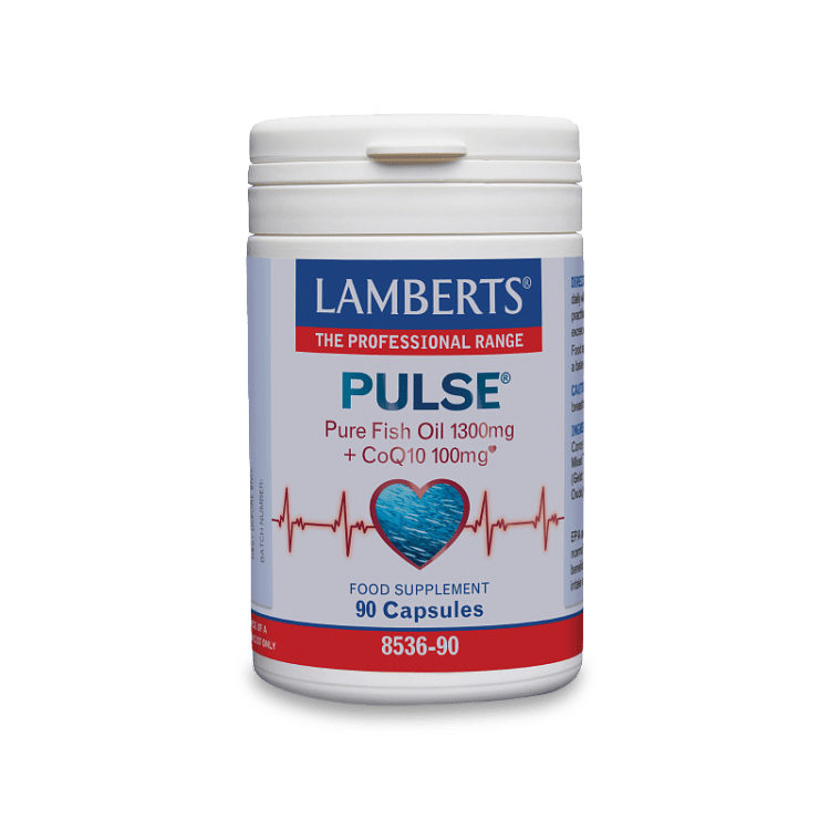 Lamberts Pulse Pure Fish Oil 1300mg + CoQ10 100mg 90caps