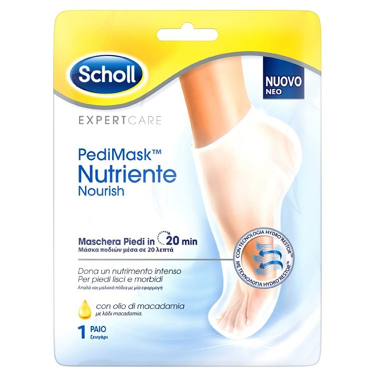 Scholl PediMask Nutriente Nourish Μάσκα Ποδιών με Άρωμα 1ζευγάρι