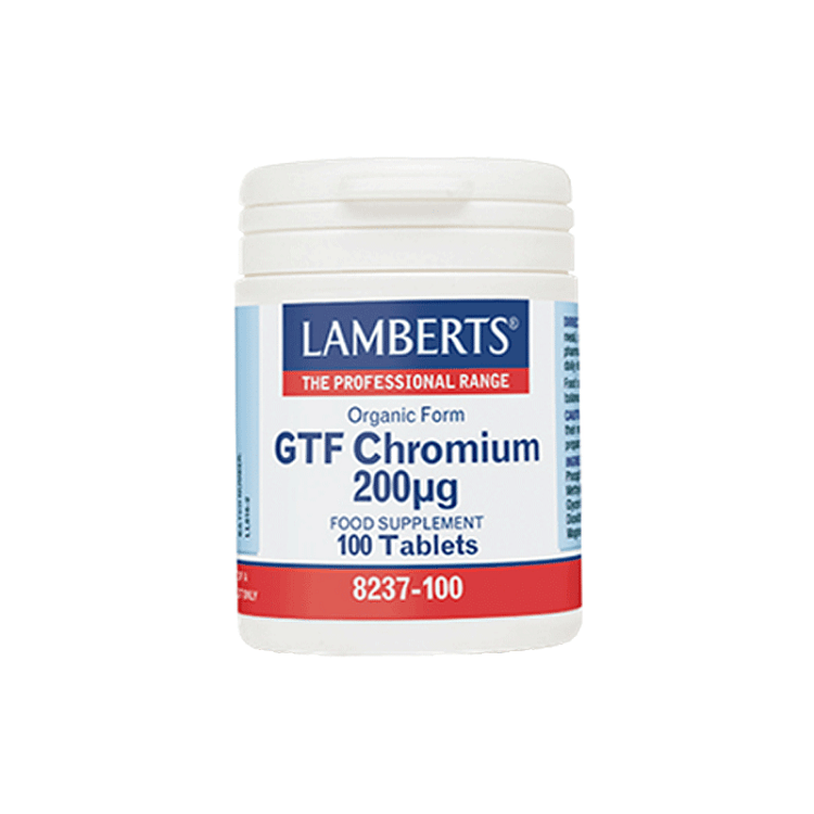 Lamberts GTF Chromium 200μg 100tabs