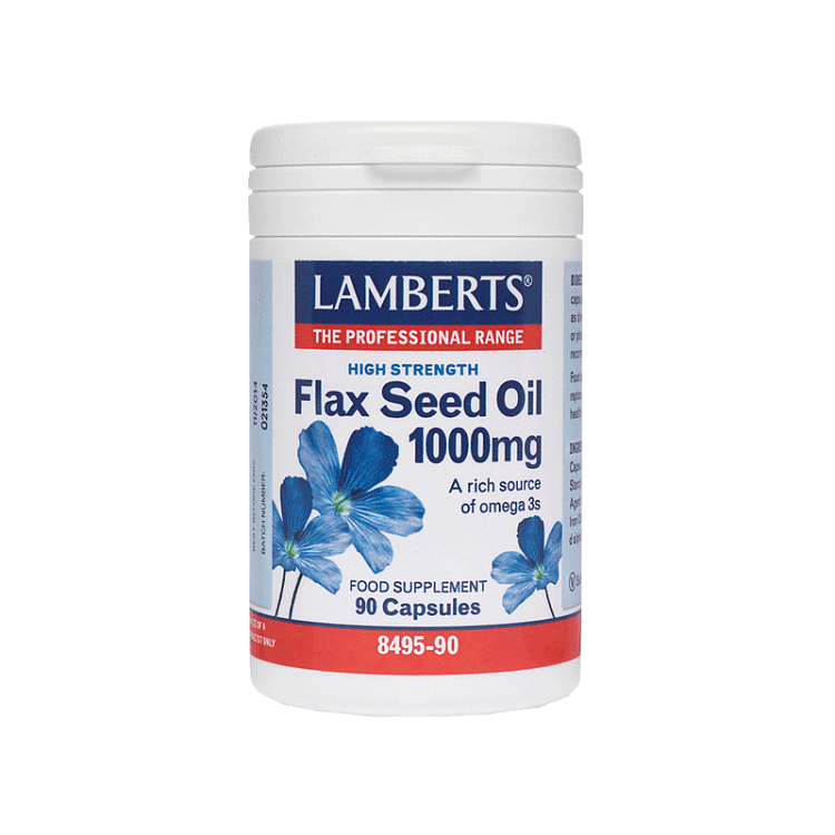 Lamberts Flax Seed Oil 1000mg Έλαιο Λιναρόσπορου 90caps