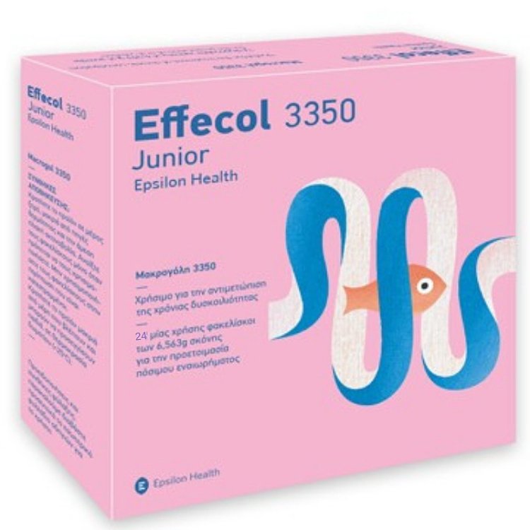 Epsilon Health Effecol Junior Macrogol 3350 για την Δυσκοιλιότητα 24 Φακελίσκοι