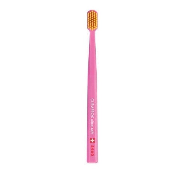 Curaprox CS 5460 Ultra Soft Οδοντόβουρτσα Πολύ Μαλακή Ροζ - Κίτρινο 1τμχ