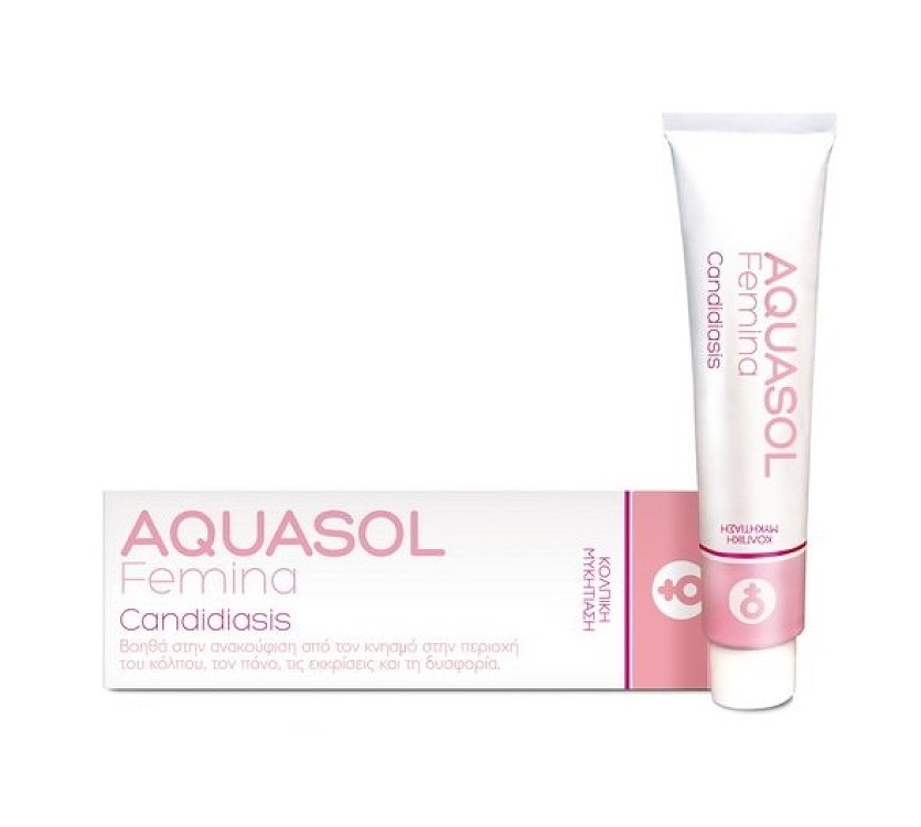 Aquasol Femina Candidiasis Κρέμα-Γέλη για την Κολπική Μυκητίαση 30ml