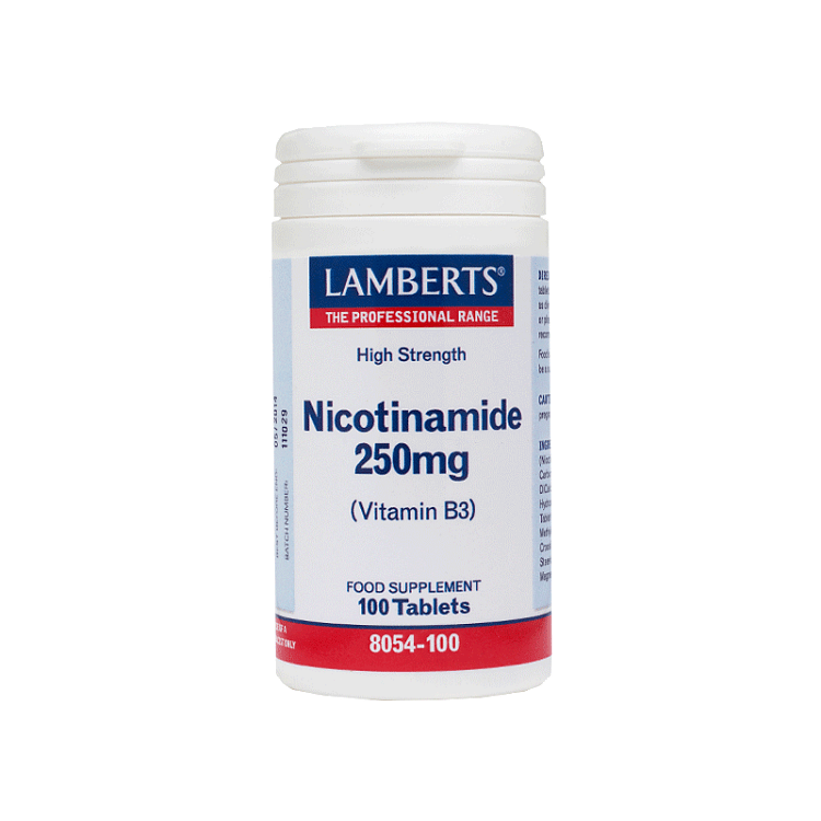 Lamberts Nicotinamide 250mg (Vitamin B3) 100tabs
