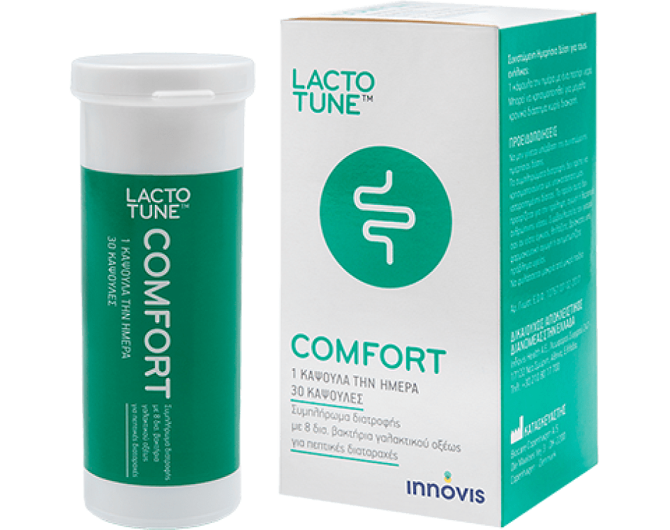LACTOTUNE Comfort Προβιοτικά για Πεπτικές Διαταραχές 30caps