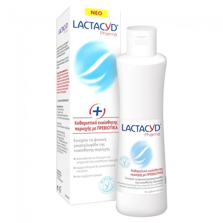 Lactacyd Pharma Καθαριστικό Ευαίσθητης Περιοχής με Πρεβιοτικά 250ml