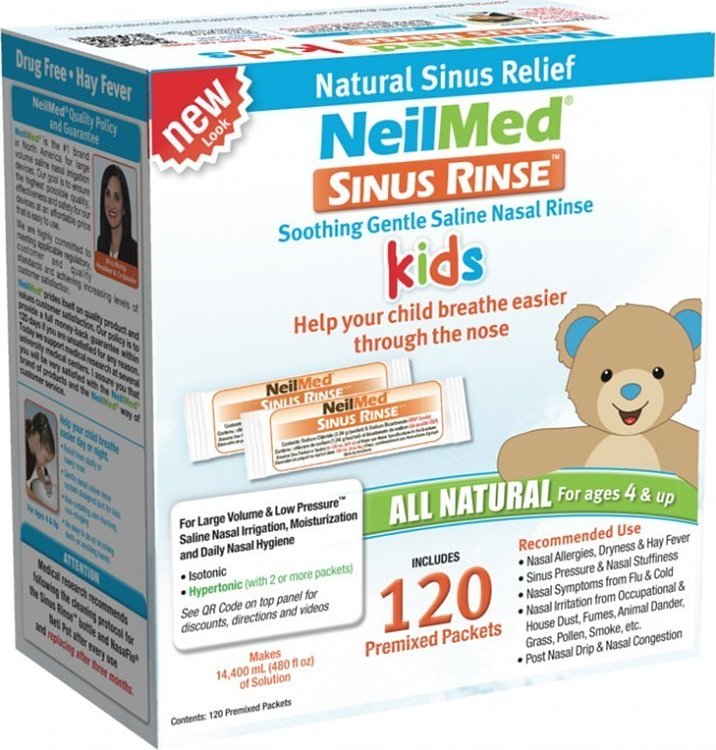 NeilMed Sinus Rinse Kids Ανταλλακτικά Φακελάκια 120τμχ