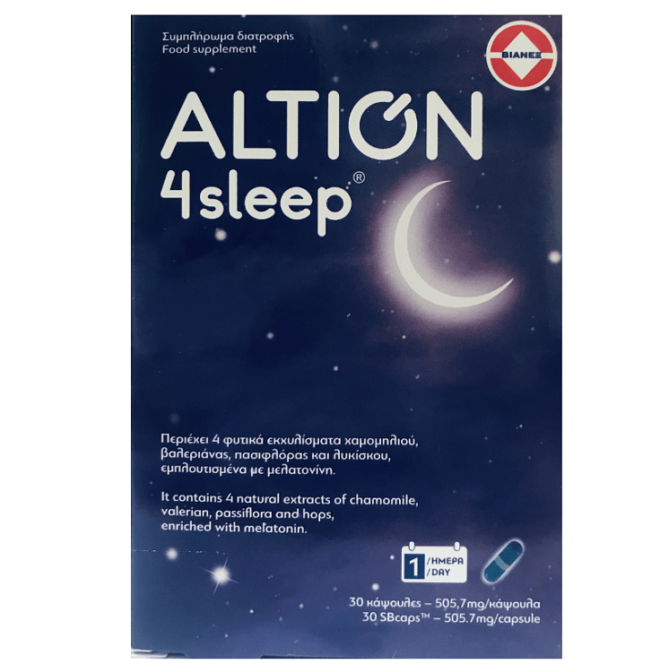 ALTION 4Sleep για την Βελτίωση του Ύπνου 30caps
