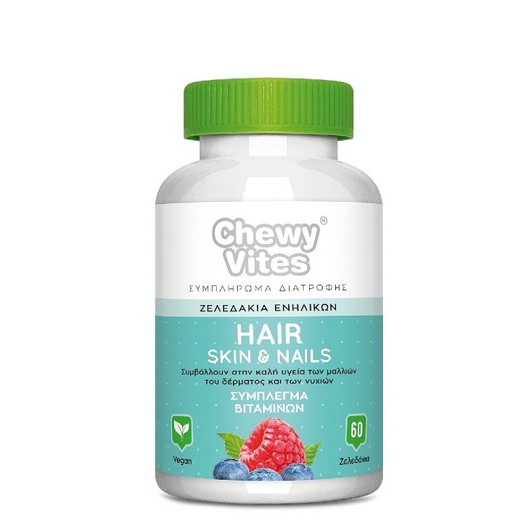 Vican Chewy Vites Hair, Skin & Nails Ζελεδάκια Ενηλίκων 60τμχ