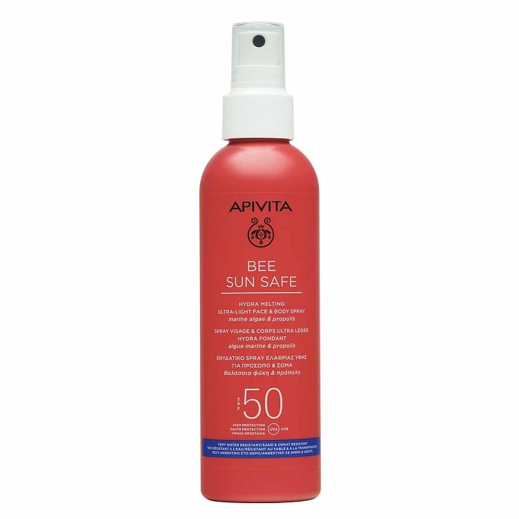 Apivita Bee Sun Safe Αντηλιακό Spray Ελαφριάς Υφής SPF50 για Πρόσωπο & Σώμα 200ml