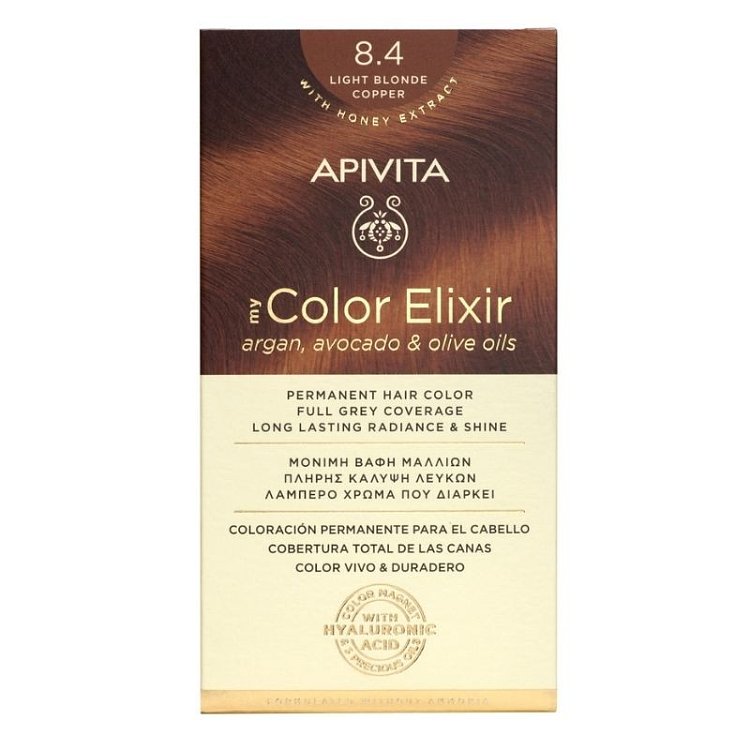 Apivita My Color Elixir Βαφή Μαλλιών 8.4 Ξανθό Ανοιχτό Χάλκινο 1τμχ