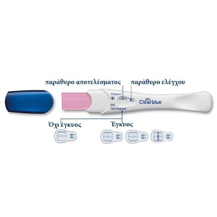 Clearblue Τεστ Εγκυμοσύνης Γρήγορης Ανίχνευσης 1τμχ