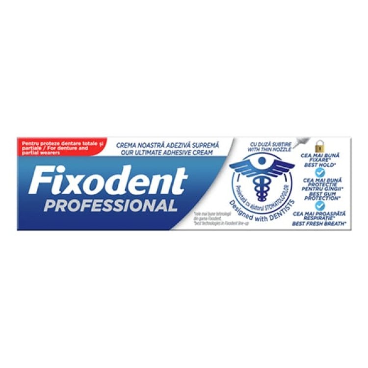 Fixodent Professional Στερεωτική Κρέμα για Ολικές & Μερικές Τεχνητές Οδοντοστοιχίες 40g