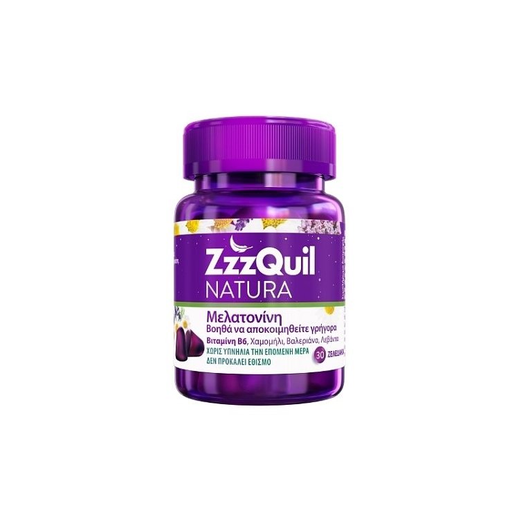 ZzzQuil Natura Συμπλήρωμα Διατροφής με Μελατονίνη 30ζελεδάκια