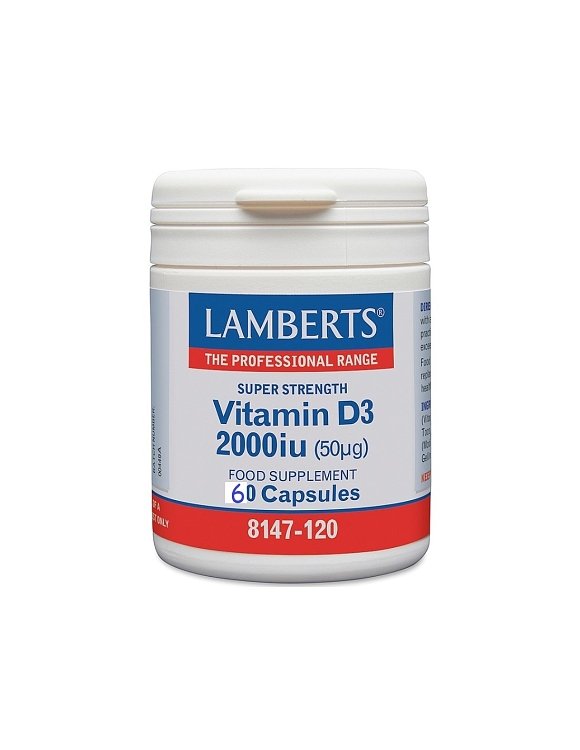 Lamberts Vitamin D3 2000iu (50μg) 60caps