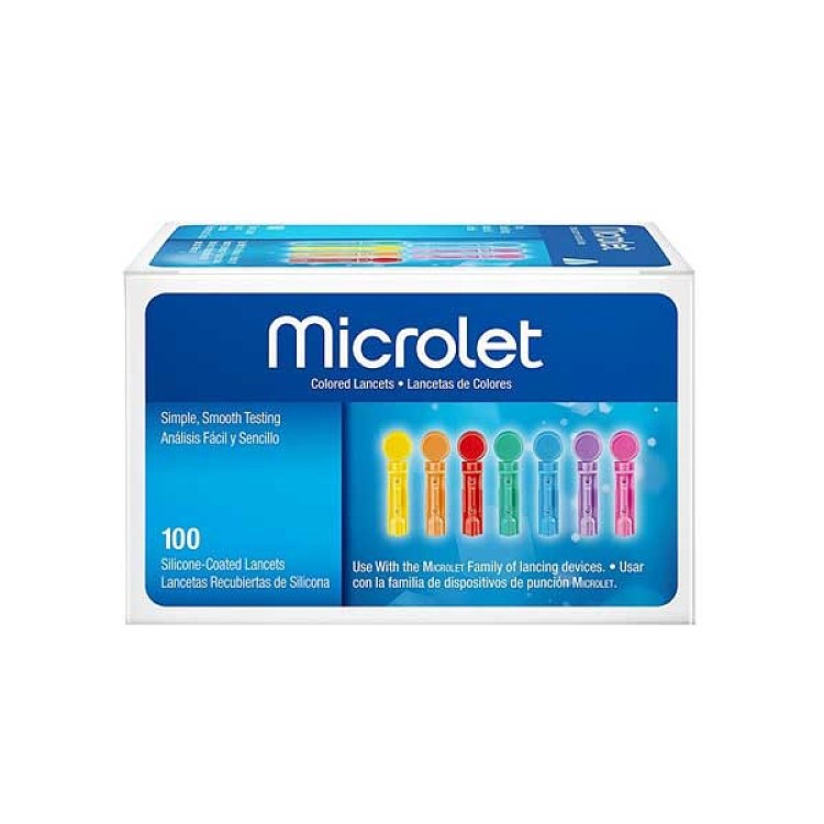 Bayer Microlet Lancets Colored 100 βελόνες