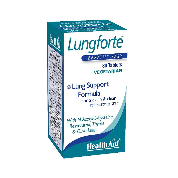 Health Aid Lungforte Breathe Easy για την Προστασία του Αναπνευστικού 30tabs