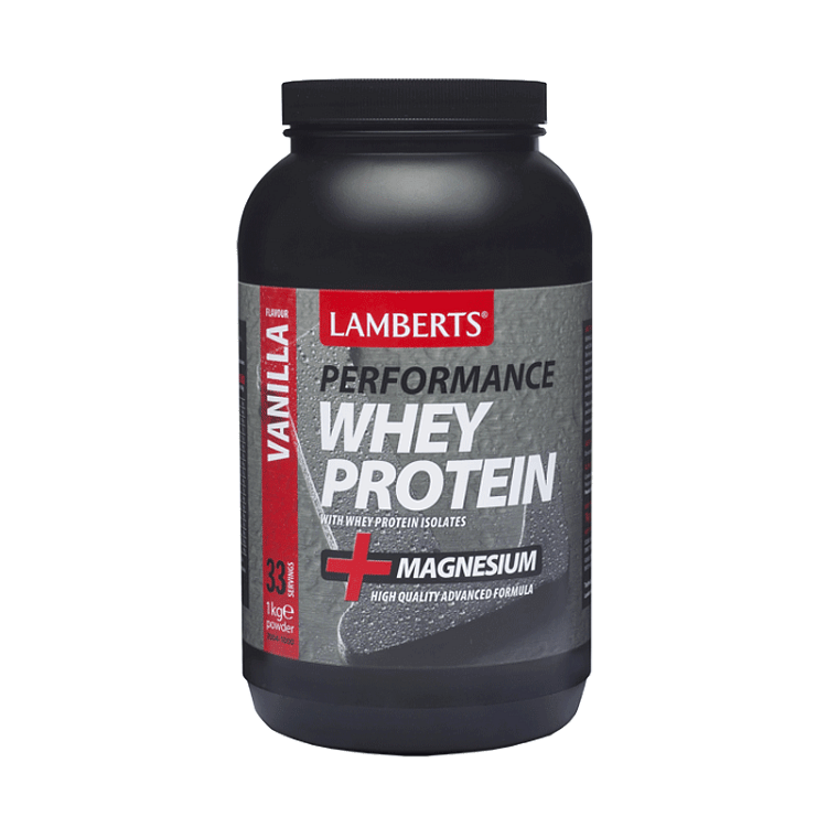 Lamberts Whey Protein + Magnesium Πρωτεΐνη σε Σκόνη Γεύση Βανίλια 1Kg