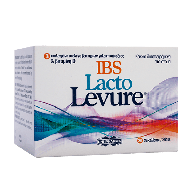 Uni-Pharma Lacto Levure IBS για Άτομα με Σύνδρομο Ευερέθιστου Εντέρου 30φακελίσκοι