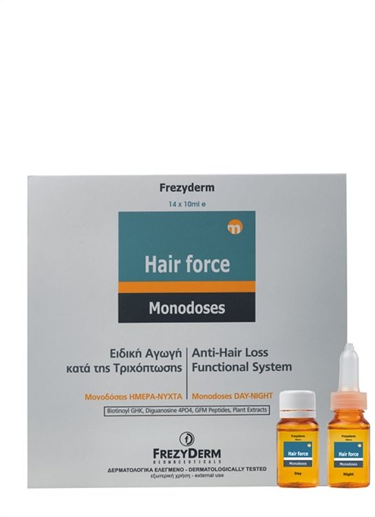 Frezyderm Hair Force Monodoses Day/Night Αγωγή Κατά της Τριχόπτωσης 14x10ml