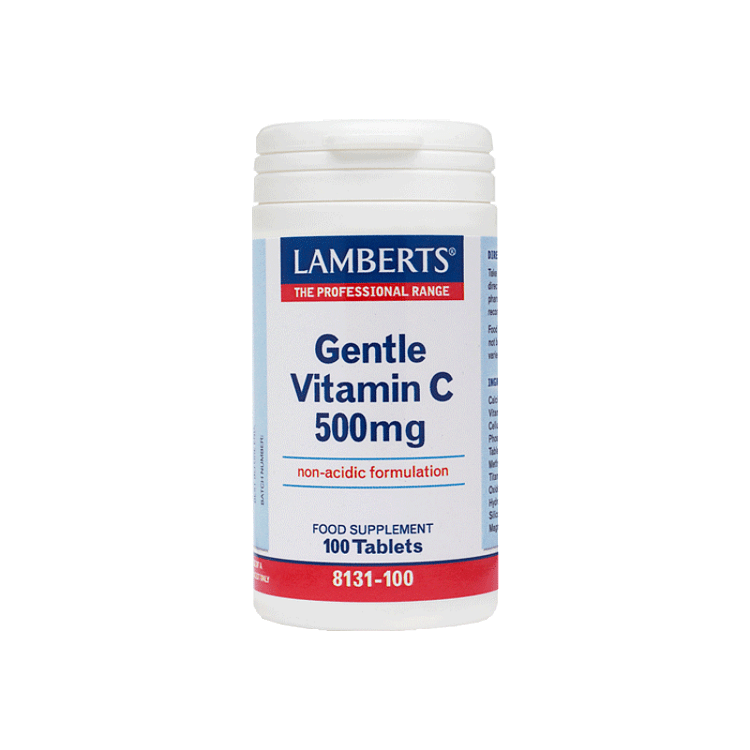 Lamberts Gentle Vitamin C 500mg (non-acidic formulation) 100tabs