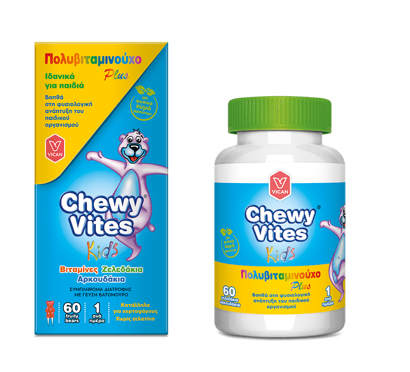 Vican Chewy Vites Πολυβιταμινούχο Plus Βιταμίνες σε Ζελεδάκια 60τμχ