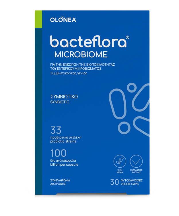 Olonea BacteFlora Microbiome Προβιοτικά Συμπλήρωμα Διατροφής 30veg.caps
