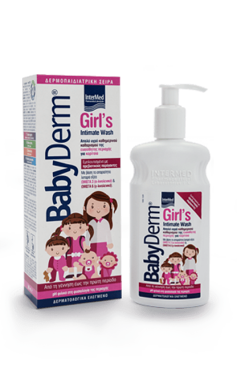 Intermed Babyderm Girl's Intimate Wash για την Ευαίσθητη Περιοχή των Κοριτσιών 300ml