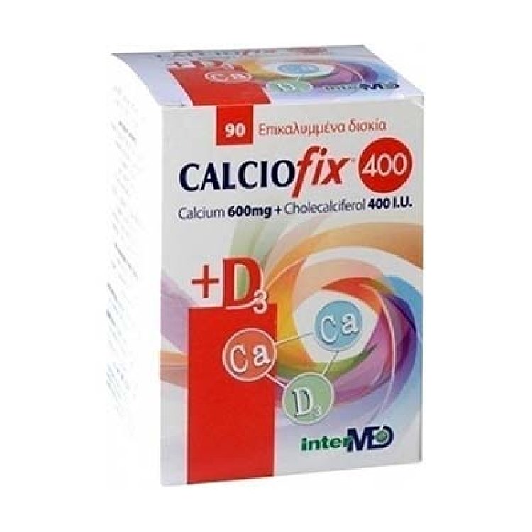 Intermed Calciofix 400+D3 Συμπλήρωμα Ασβεστίου με Βιταμίνη D3 90tabs