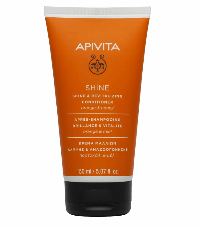 Apivita Shine & Revitalizing Conditioner για Όλους τους Τύπους Μαλλιών με Πορτοκάλι & Μέλι 150ml